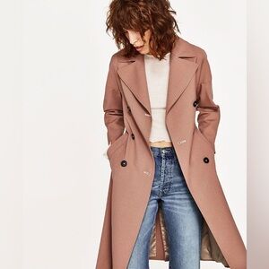 Zara Double-Breasted Coat 2453/690/737 size M-L